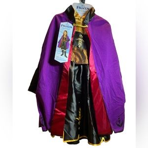 Frozen Anna Costume Girls Size 4-6x New with Cape Disney Princess  Dress up